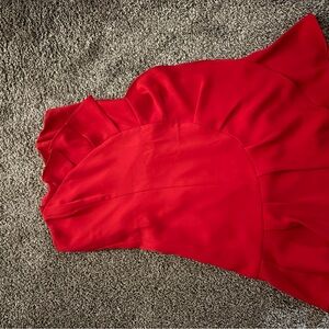 Mini strapless Red Dress